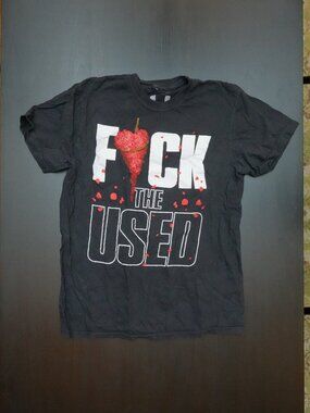 "F THE USED" Tee Band Shirt Unisex Mens Size M - EXCELLENT CONDITION